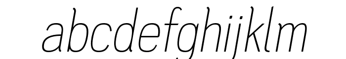 PC Navita Thin-Oblique Font LOWERCASE