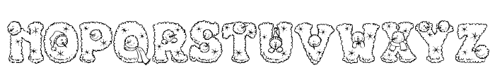 PC Snowballs Font UPPERCASE