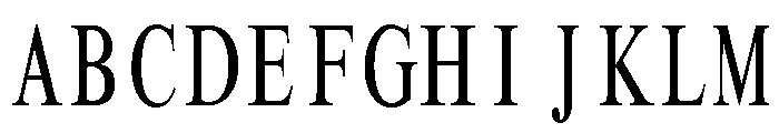 PCMyungjo Regular Font UPPERCASE