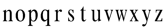 PCMyungjo Regular Font LOWERCASE