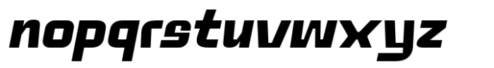 PC Magrok Extra Bold Slanted Font LOWERCASE