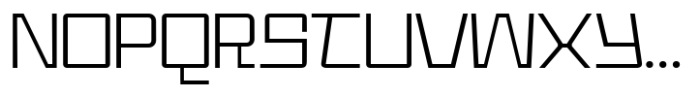 PC Magrok Extra Light Font UPPERCASE