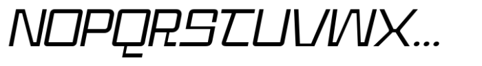 PC Magrok Light Slanted Font UPPERCASE