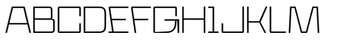PC Magrok Thin Font UPPERCASE