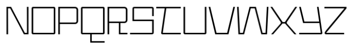 PC Magrok Thin Font UPPERCASE