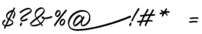 PD Americano Long Font OTHER CHARS