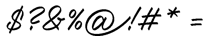 PD Americano Short Font OTHER CHARS