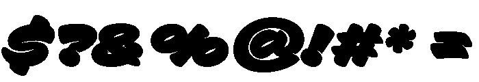 PD Donut Regular Font OTHER CHARS