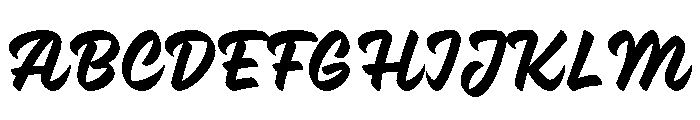 PD Monolina Brush Regular Font UPPERCASE