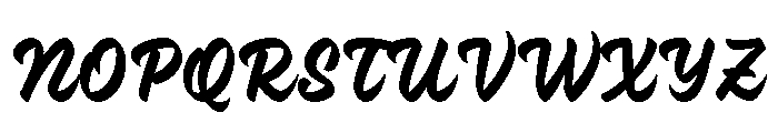 PD Monolina Brush Regular Font UPPERCASE