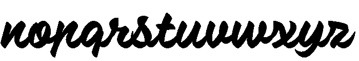 PD Monolina Brush Regular Font LOWERCASE