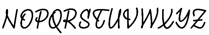 PD Monolina Medium Font UPPERCASE