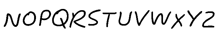 Pd Americano Light Italic Font UPPERCASE