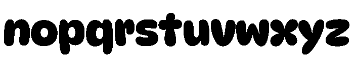 Pd Donut Bold Font LOWERCASE