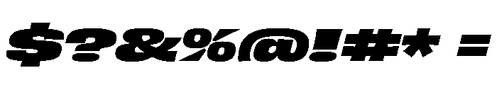 Pd Donut Extra Bold Italic Font OTHER CHARS