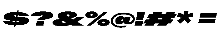 Pd Donut Heavy Italic Font OTHER CHARS