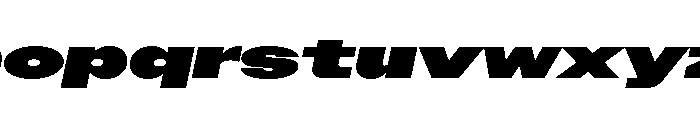 Pd Donut Heavy Italic Font LOWERCASE