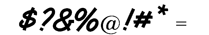 Pd Everyday Bold Font OTHER CHARS