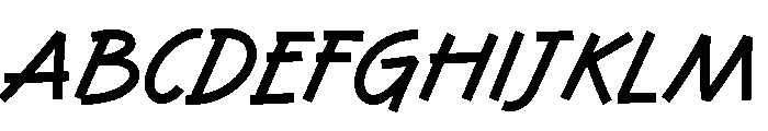 Pd Everyday Bold Font UPPERCASE