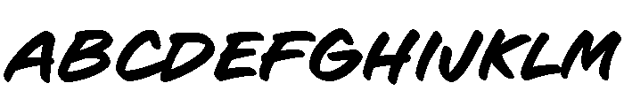 Pd Everyday Italic Font UPPERCASE