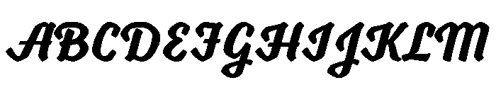 Pd Monolina Brush Bold Font UPPERCASE