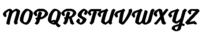Pd Monolina Brush Bold Font UPPERCASE