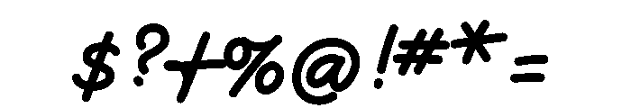 Pd Monolina Brush Extra Bold Font OTHER CHARS