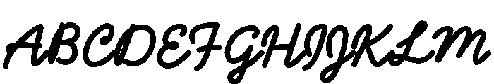 Pd Monolina Brush Extra Bold Font UPPERCASE