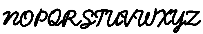 Pd Monolina Brush Extra Bold Font UPPERCASE