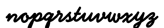 Pd Monolina Brush Extra Bold Font LOWERCASE
