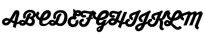 Pd Monolina Brush Heavy Font UPPERCASE