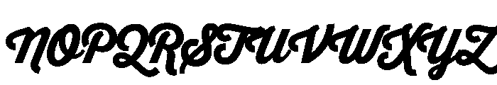 Pd Monolina Brush Heavy Font UPPERCASE