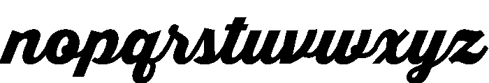 Pd Monolina Brush Heavy Font LOWERCASE