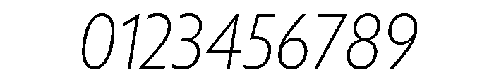 Pd Monolina Extra Light Italic Font OTHER CHARS