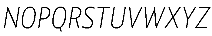 Pd Monolina Extra Light Italic Font UPPERCASE