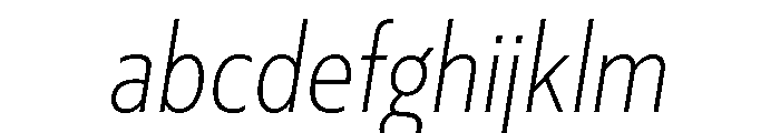 Pd Monolina Extra Light Italic FONT