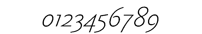 Pd Monolina Light Italic Font OTHER CHARS
