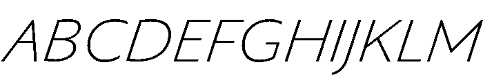 Pd Monolina Light Italic Font UPPERCASE