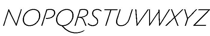 Pd Monolina Light Italic Font UPPERCASE