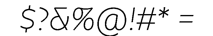 Pd Monolina Light Font OTHER CHARS