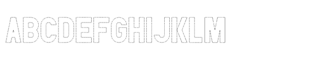 PDU Outline Regular Font UPPERCASE