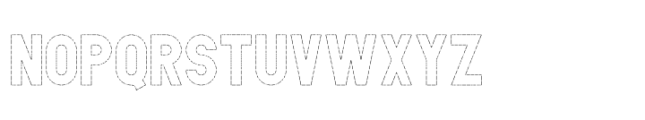 PDU Outline Regular Font UPPERCASE