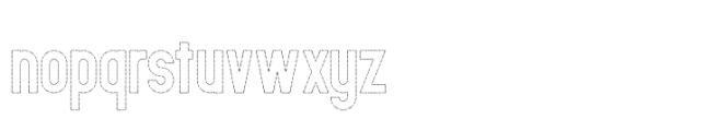 PDU Outline Regular Font LOWERCASE