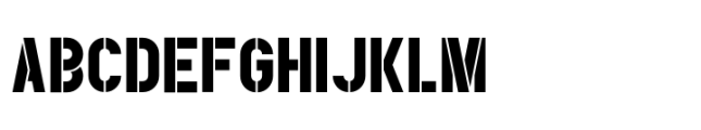 PDU Stencil Regular Font UPPERCASE