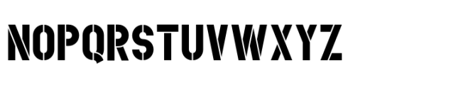 PDU Stencil Regular Font UPPERCASE