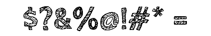 Pepperwood Color Bold Font OTHER CHARS
