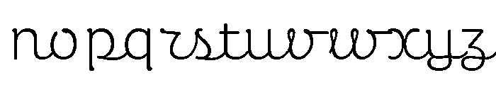 PerecScripte2 Light Font LOWERCASE
