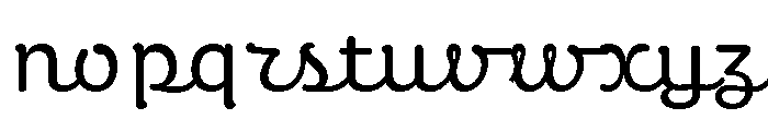PerecScripte2 Regular Font LOWERCASE