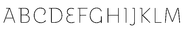 PerecScripte2 Thin Font UPPERCASE