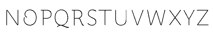 PerecScripte2 Thin Font UPPERCASE
